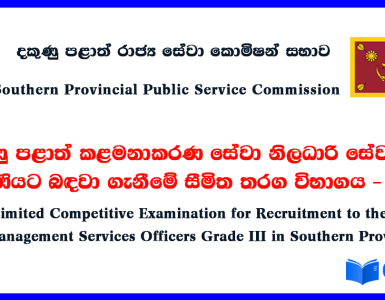 Southern Province Management Assistant