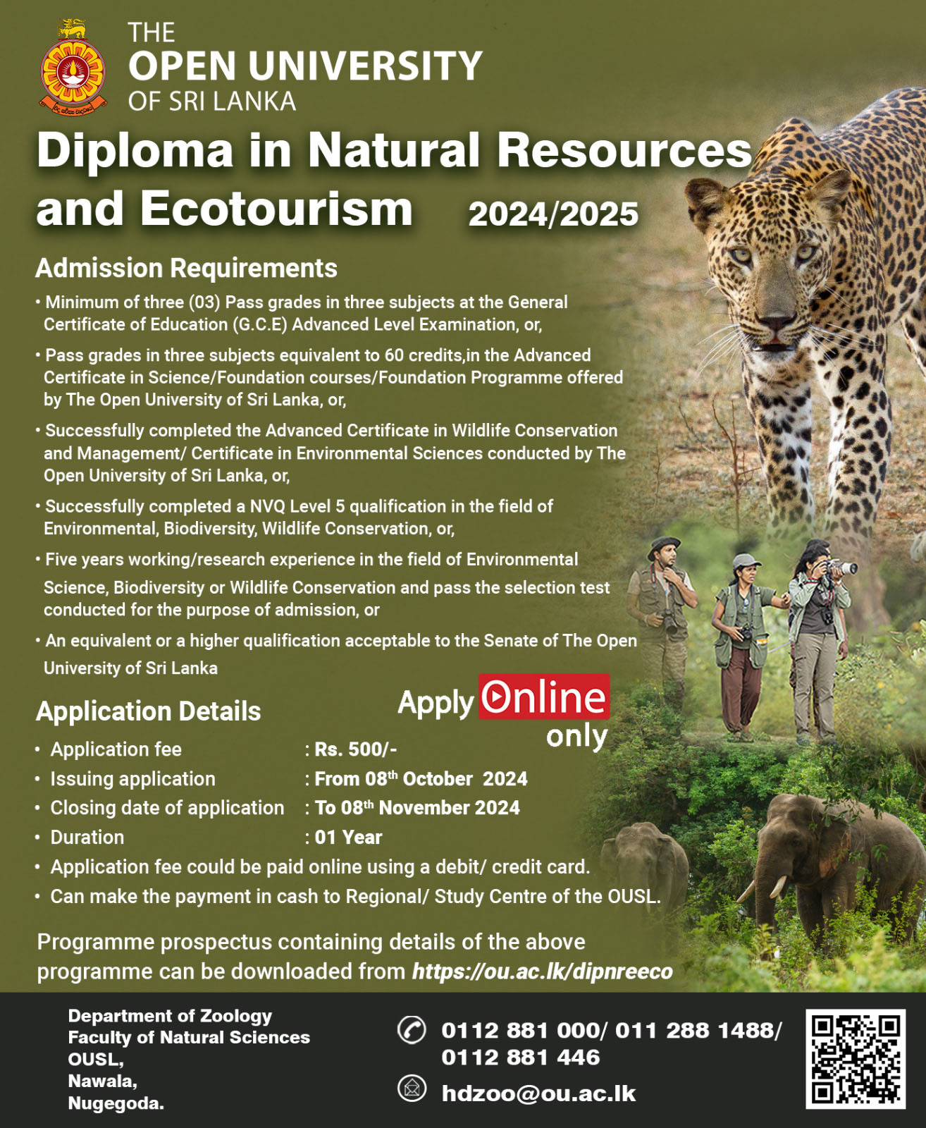 Diploma in Natural Resources and Ecotourism