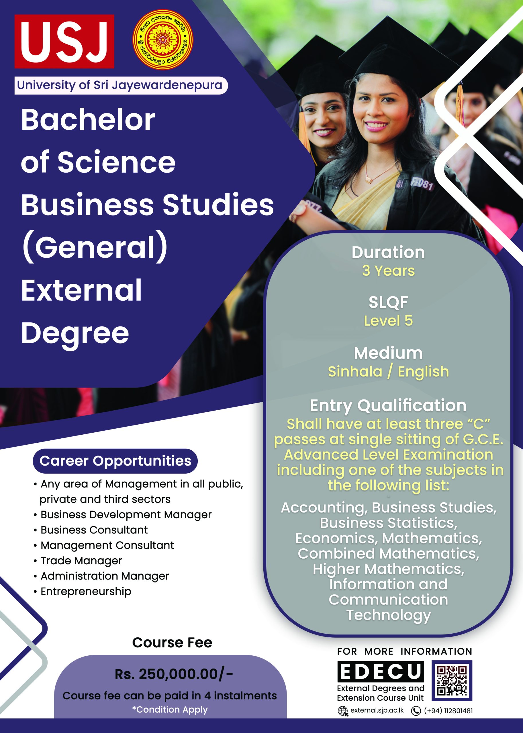 Bachelor of Science Buisness Studies 