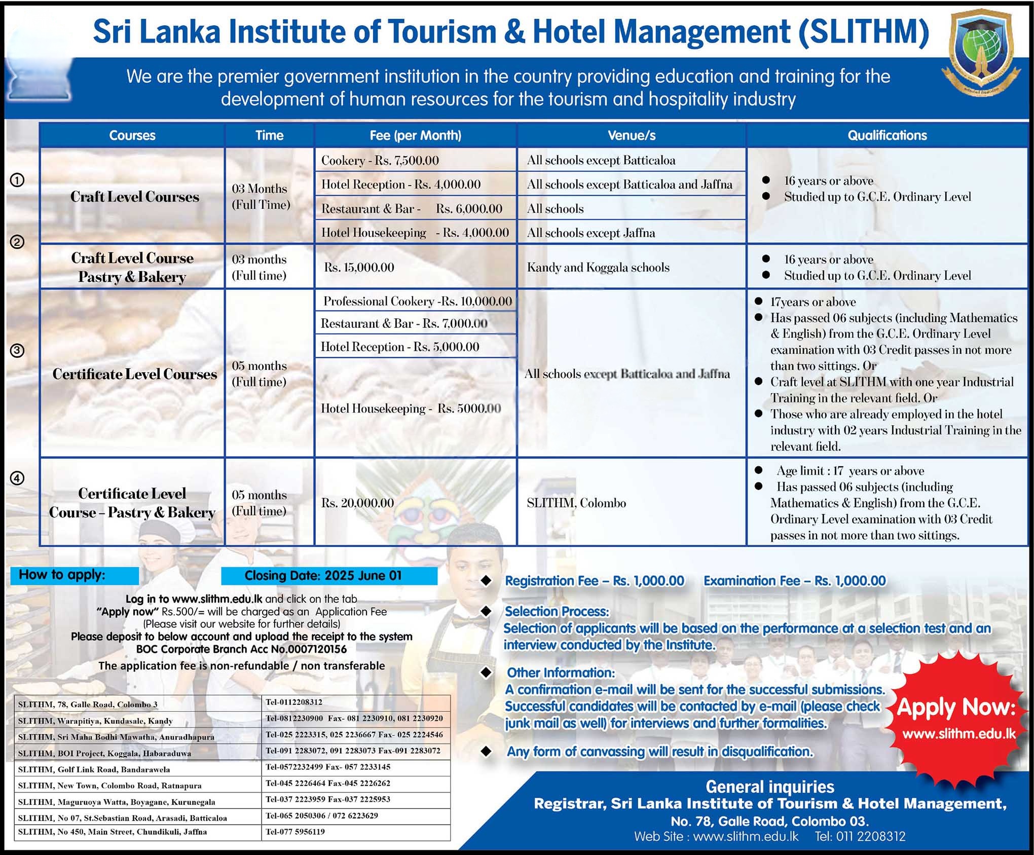 Tourism & Hotel Management Courses 