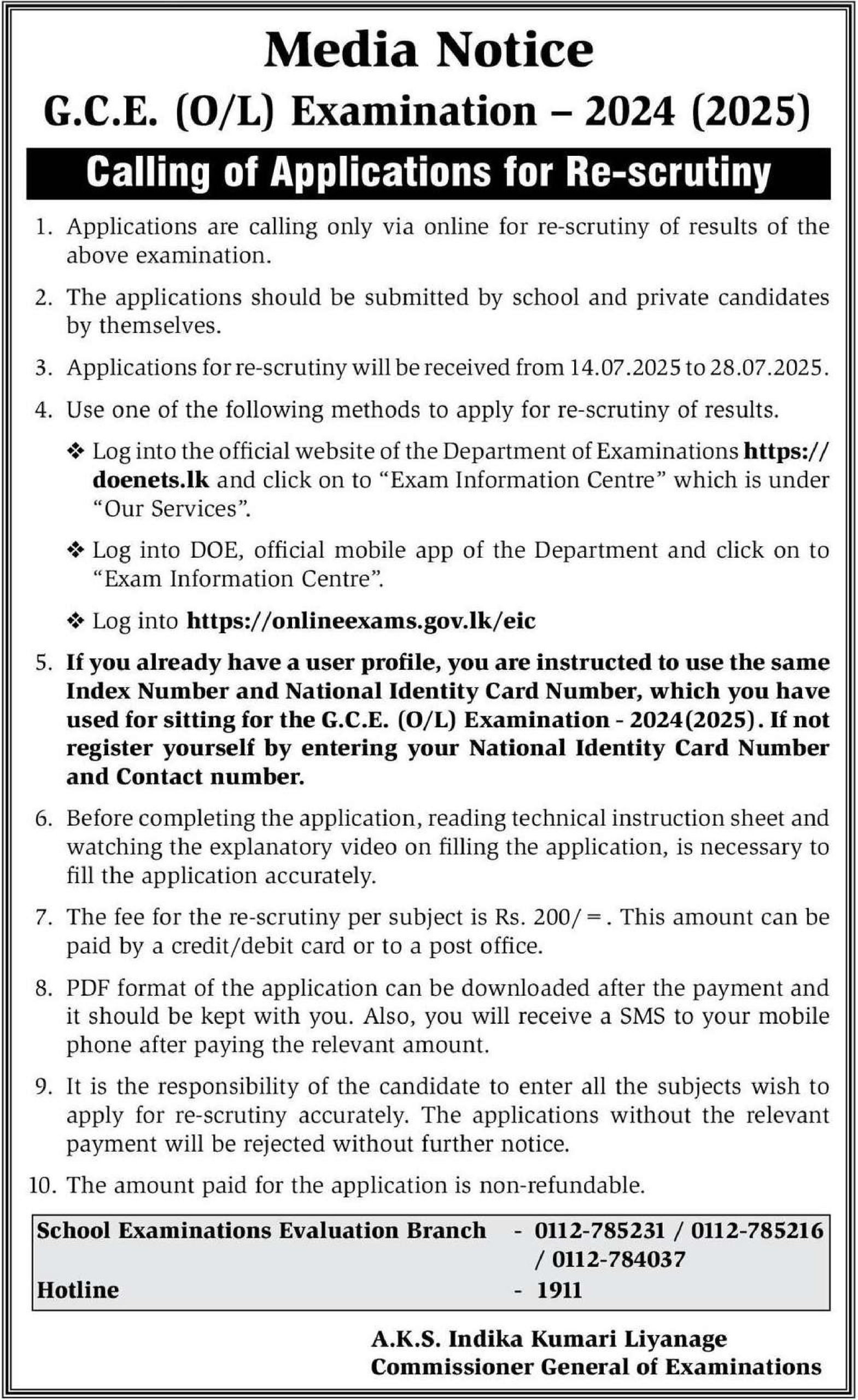 Re-Correction English