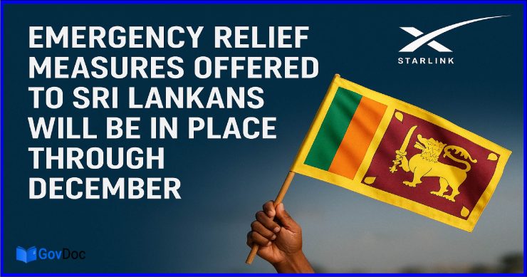 Emergency relief measures offered to Sri Lankans will be in place through December, Starlink confirms