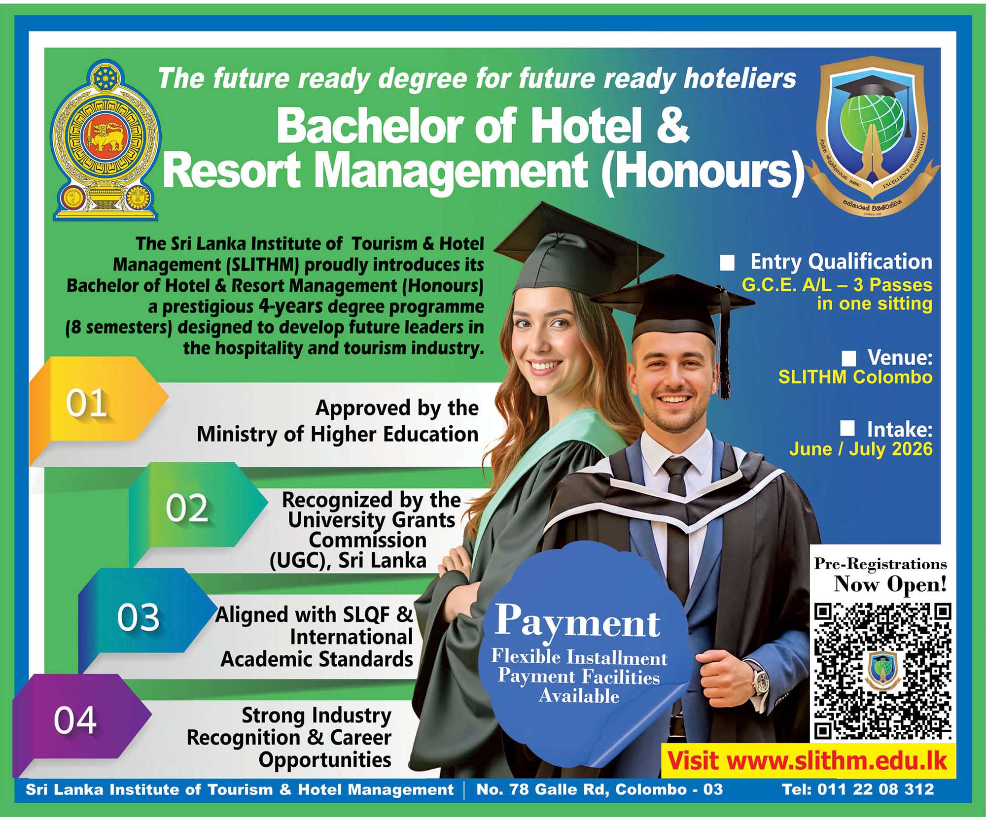 Bachelor of Hotel & Resort Management Degree
