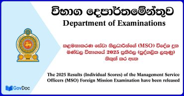 MSO Mission Exam Results Released (Individual Marks) 2025